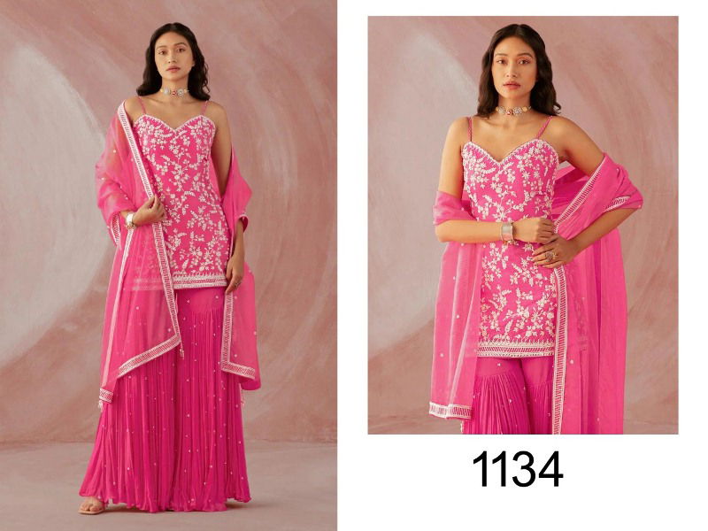 Nazneen Trisha 1134 Series Fancy Designer Wedding Wear Heavy Salwar Suit Collection